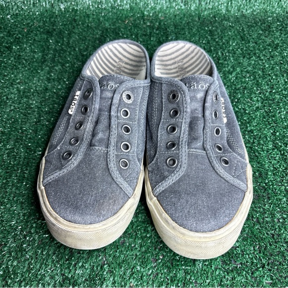 Taos EZ Soul Slip On Gray Canvas Comfort Casual Arch Support Shoe Size 7.5 - Picture 2 of 12